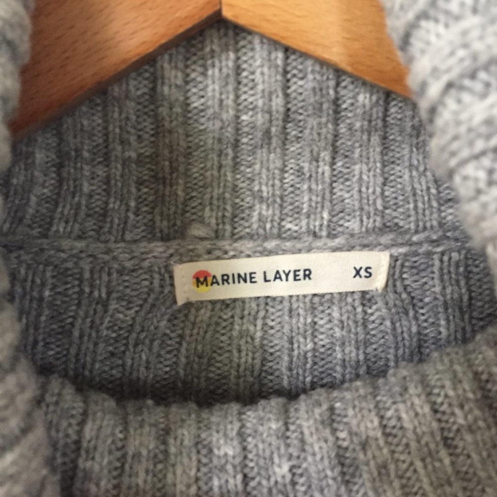Marine Layer Annie Ribbed Turtleneck Sweater - Picture 8 of 11
